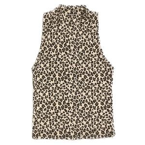 Strapless Leopard Print Top